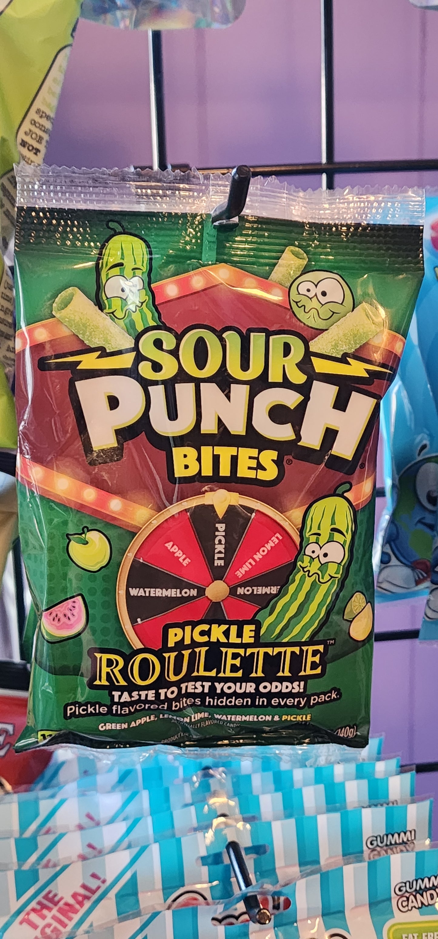 Sour punch pickle roulette