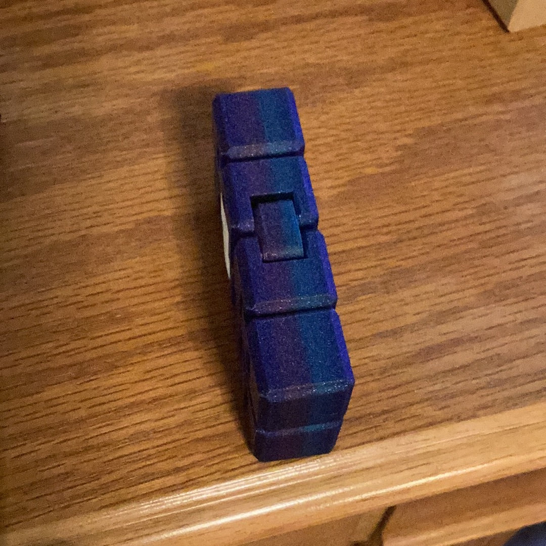 Fidget cube dark blue stripe