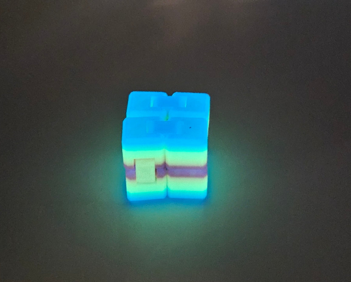Glow fidget cube
