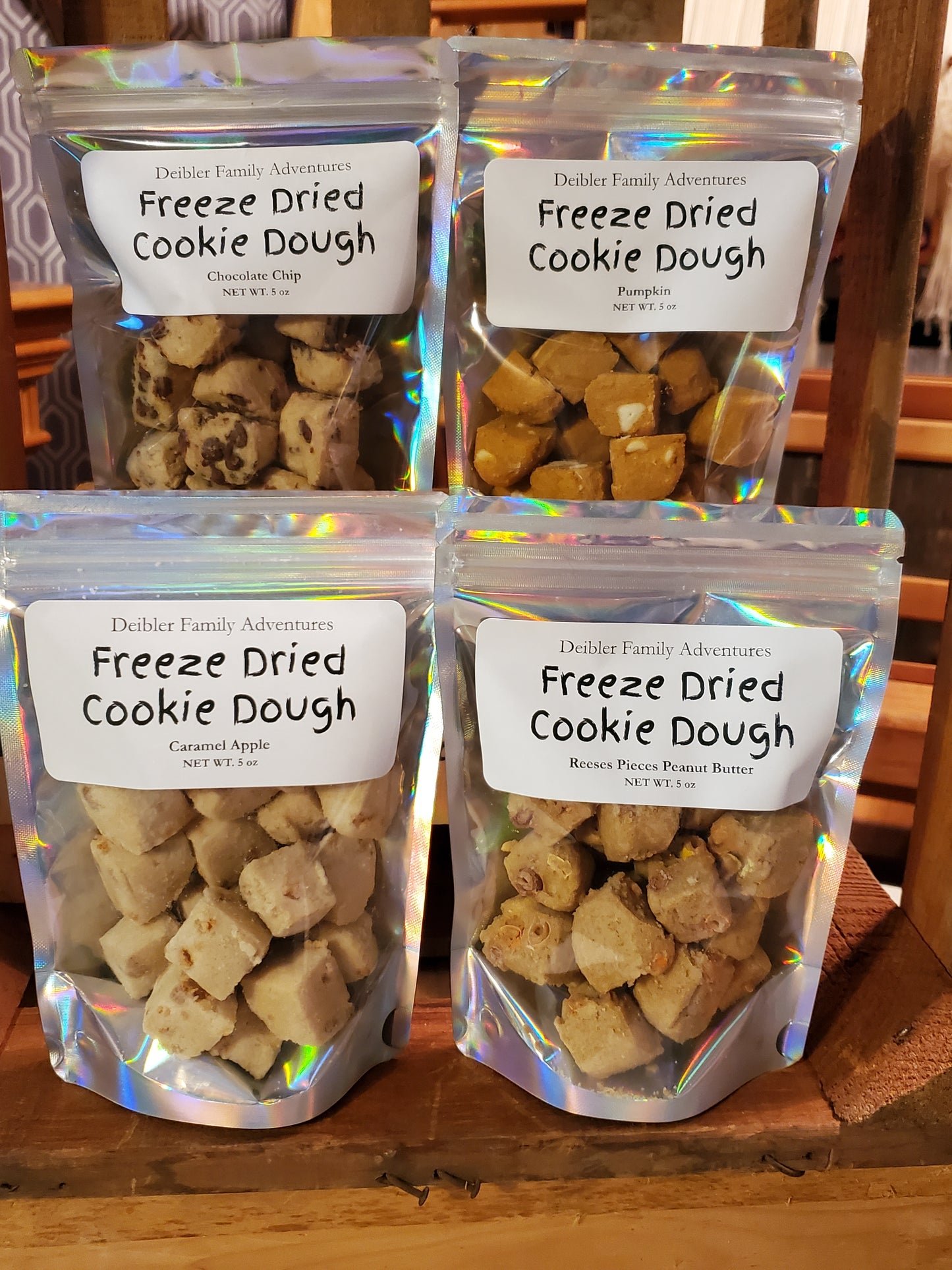 Freeze dried cookie dough