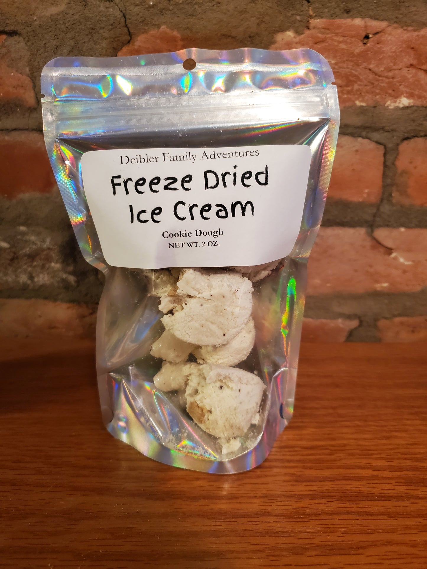 Freeze dried cookie dough ice cream