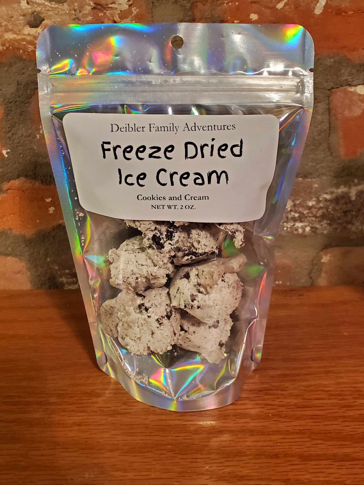 Freeze dried cookie dough ice cream