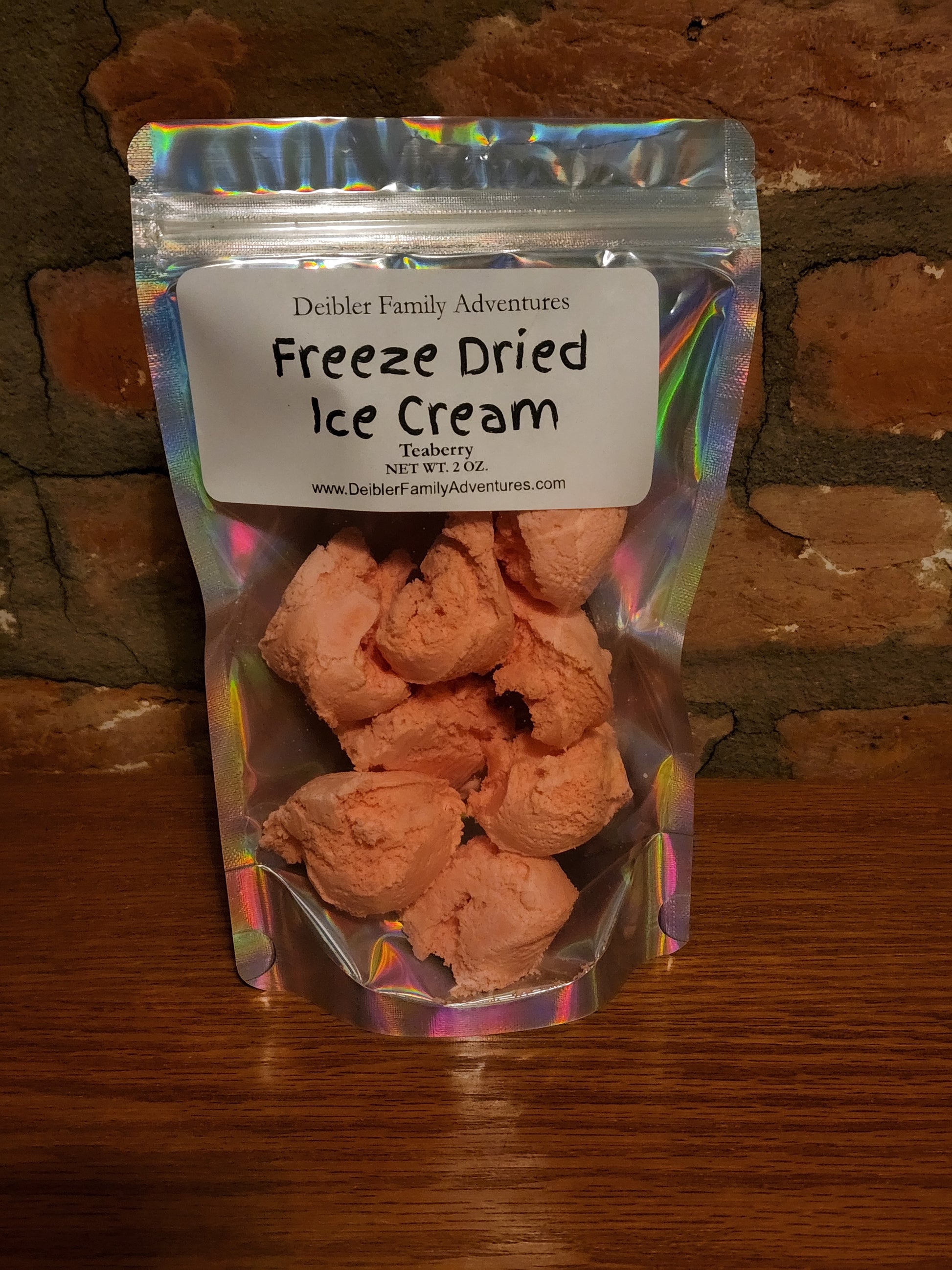 Freeze Dried Teaberry Ice Cream