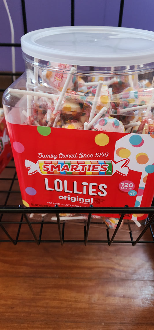 Smarties lollipops